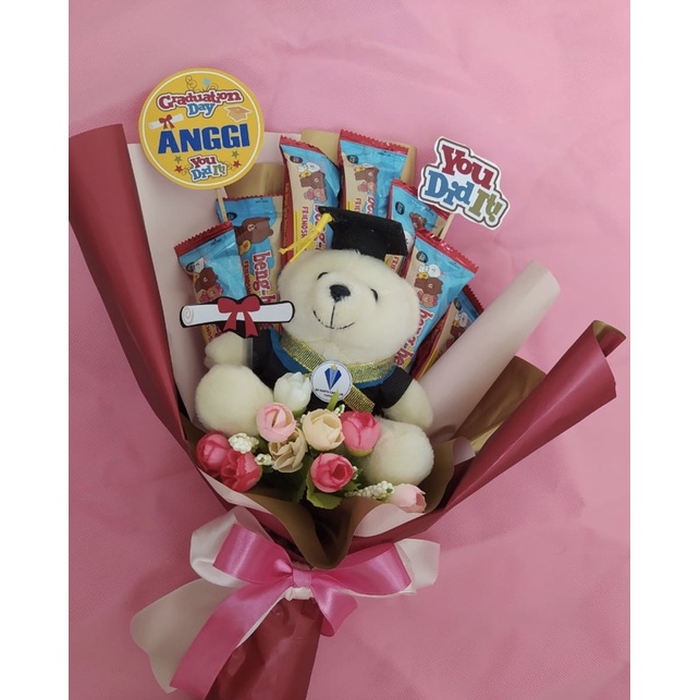 Buket Bunga Boneka snack | Buket Wisuda