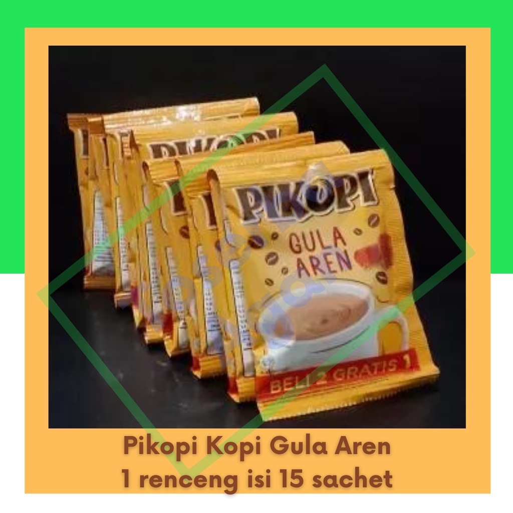 Pikopi Kopi Aren Kapal Api Gula 1 renceng 15 sachet