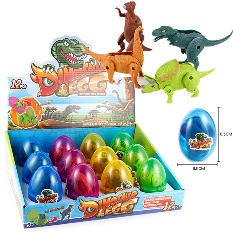 1pc Mainan Telur Dinosaurus Jurassic Park Dragon Tyrannosaur Untuk Anak