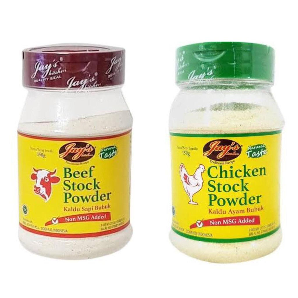 

JAY'S BEEF / CHICKEN STOCK POWDER - KALDU AYAM / SAPI BUBUK NON MSG