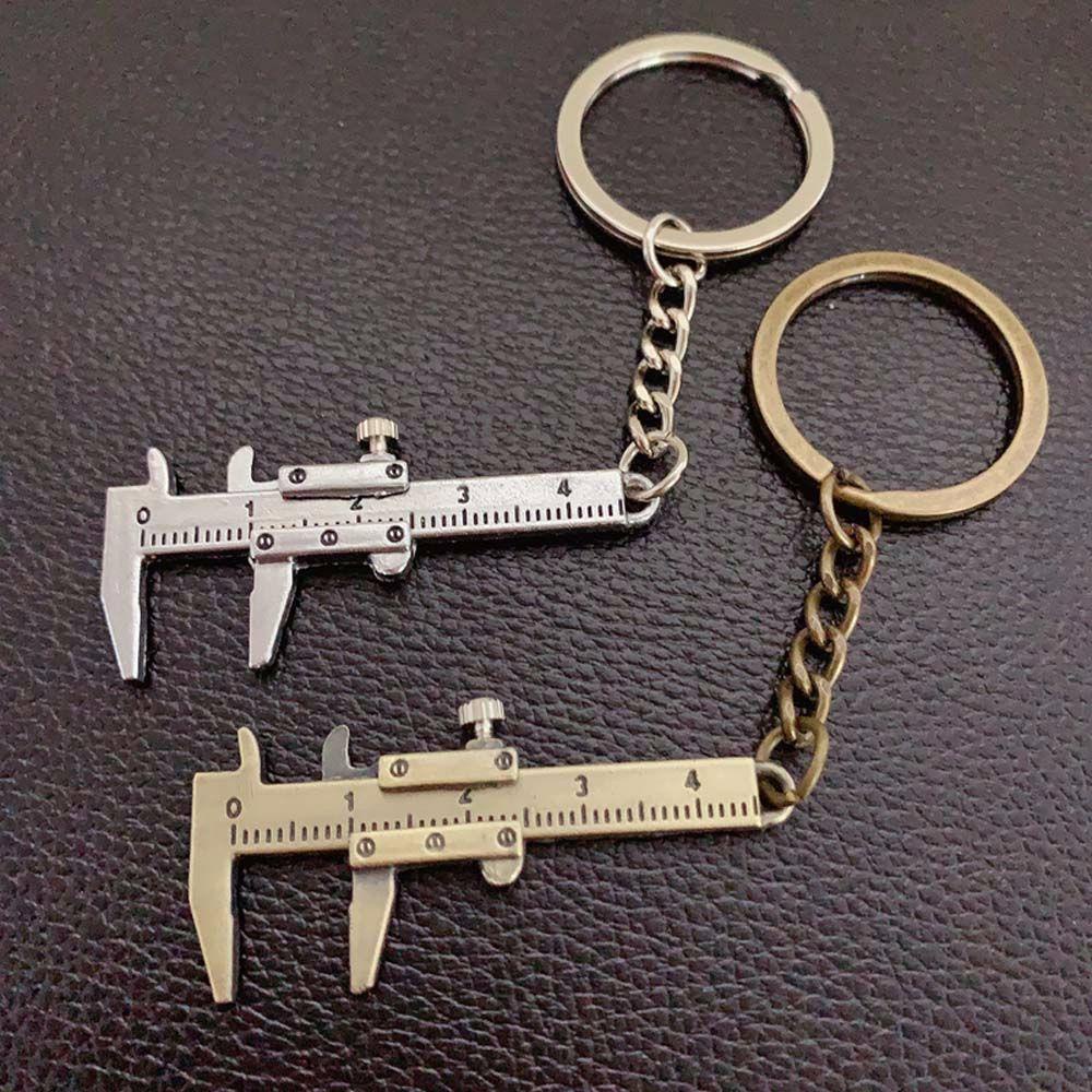 QUINTON Vernier Caliper Keychain Portable Mobile Subsection Pendant Gadget Car Keychain Penggaris Mini Vernier Caliper Pengukur Pengukur