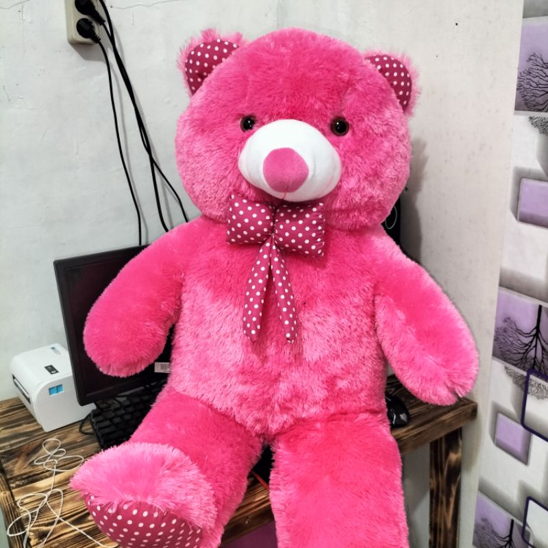 boneka beruang jumbo besar polos 100cm
