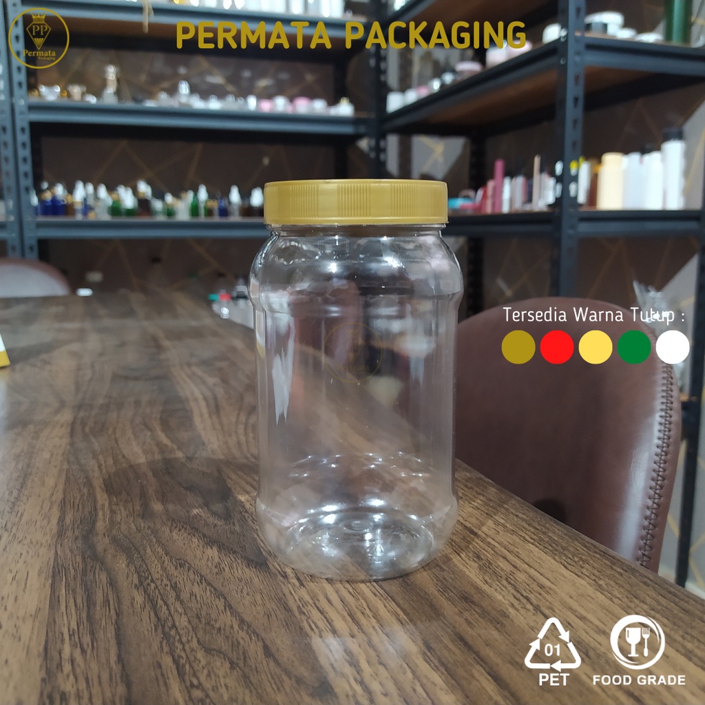 Toples Plastik Bulat 500ml / Toples Bawang Goreng 500ml / Toples Murah 500ml