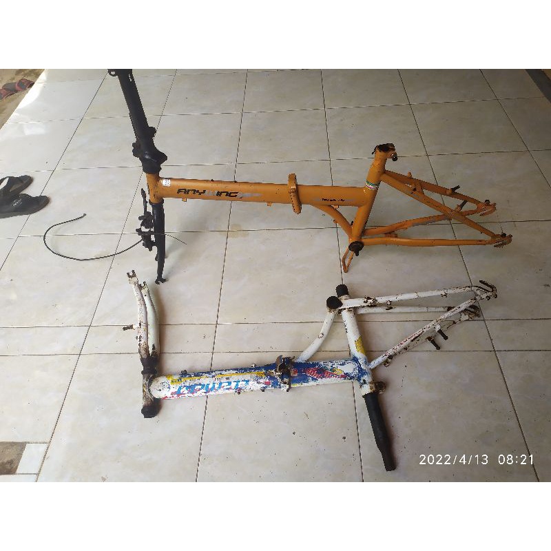 frame sepeda lipat lurus element city