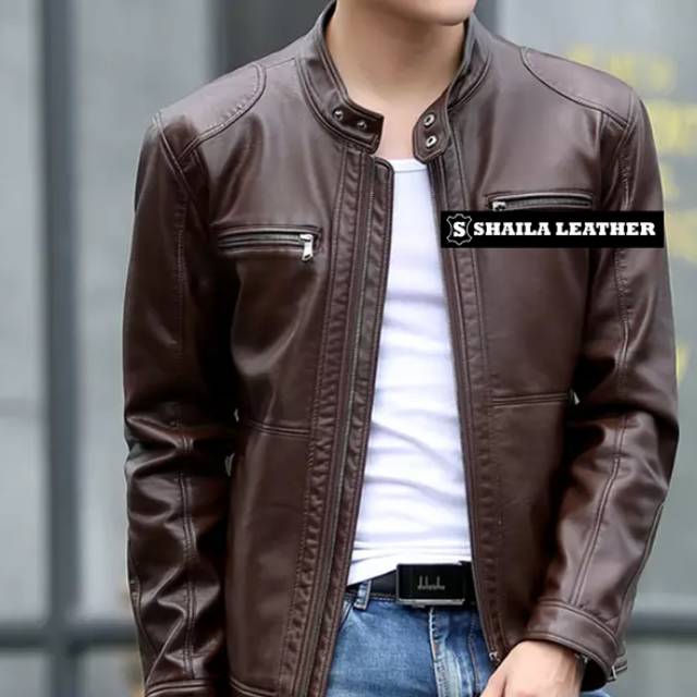 JAKET KULIT ASLI DOMBA PREMIUM BROWN ORIGINAL