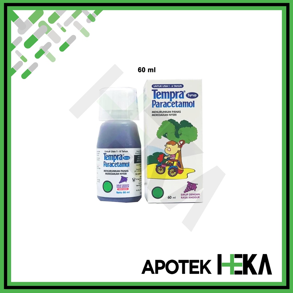 Tempra Syrup Sirup Rasa Anggur 30 ml / 60 ml / 100 ml Demam Anak  (SEMARANG)