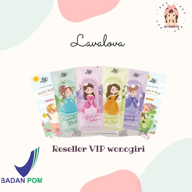 [BPOM] LAVALOFA PREMIUM PETAL MASK