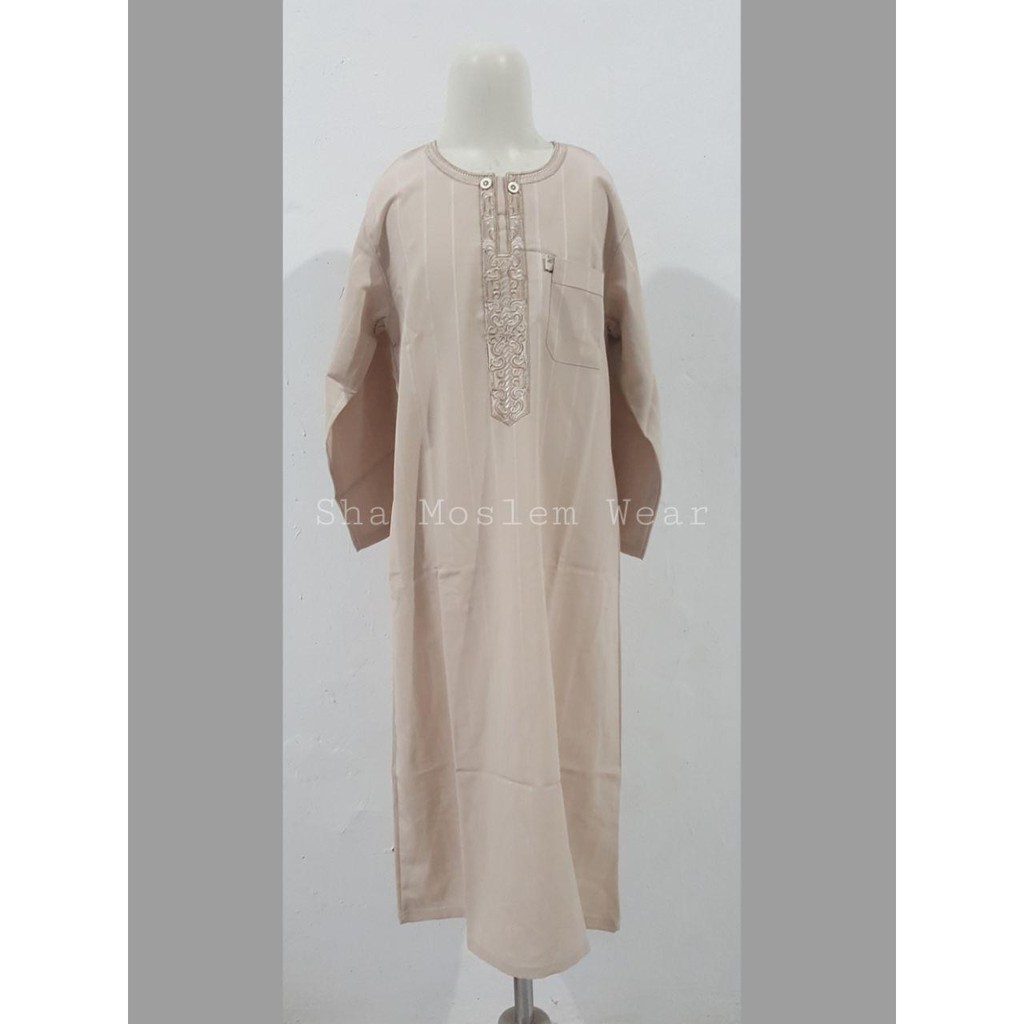 Jubah Gamis Thobe Anak Laki / Banin / IKAF peach