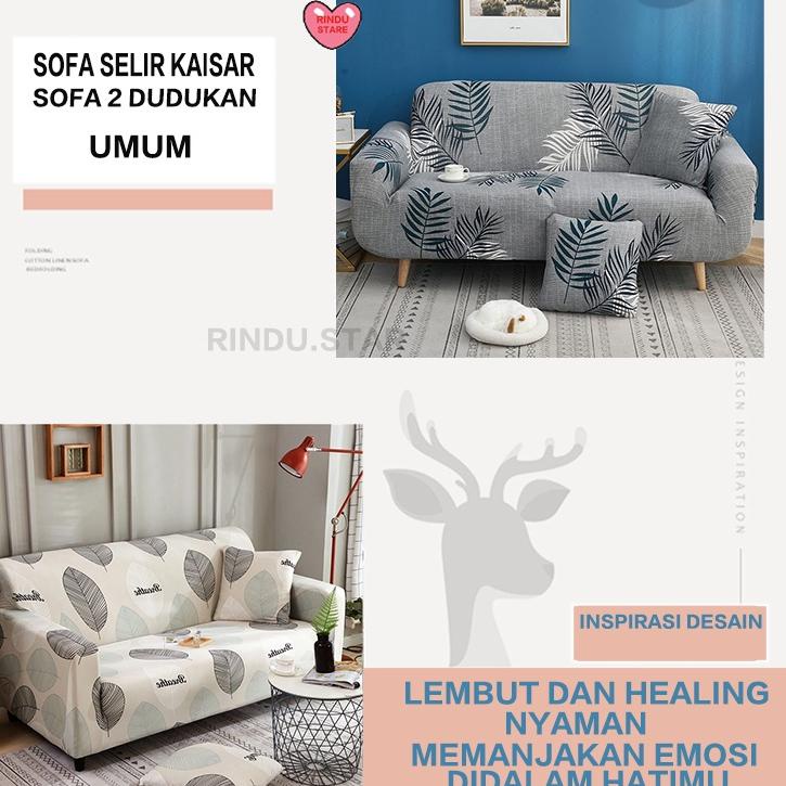 ✸ Cover sofa elastis hood nordic simple style sarung sofa Seater 1/2/3/4 sofa Cushion Protector Cove