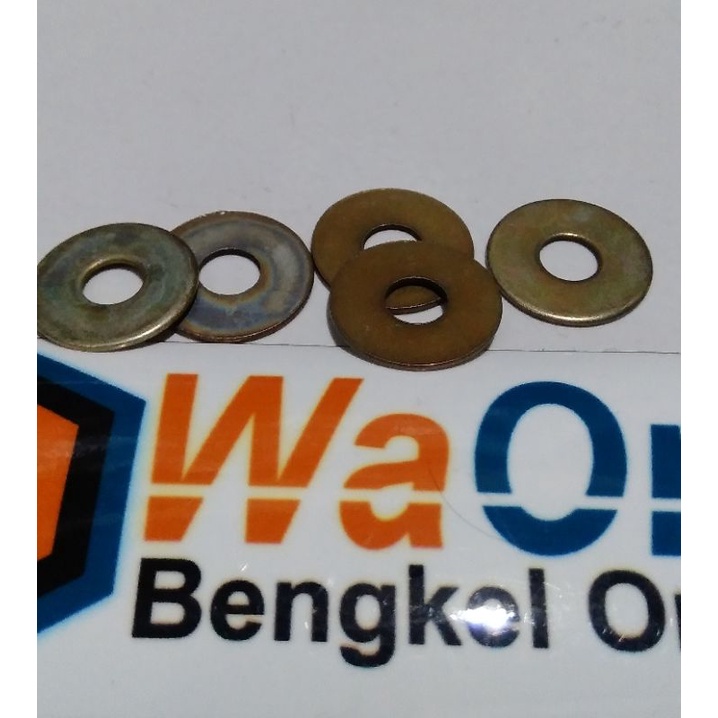 Ring Plat 6 mm 10 pcs Lebar tebal / tipis