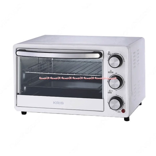 Kris Oven Toaster White 16L Alat Pemanggang Kue Bakar Makanan Cookies Ofen Putih 2tingkat Krischef