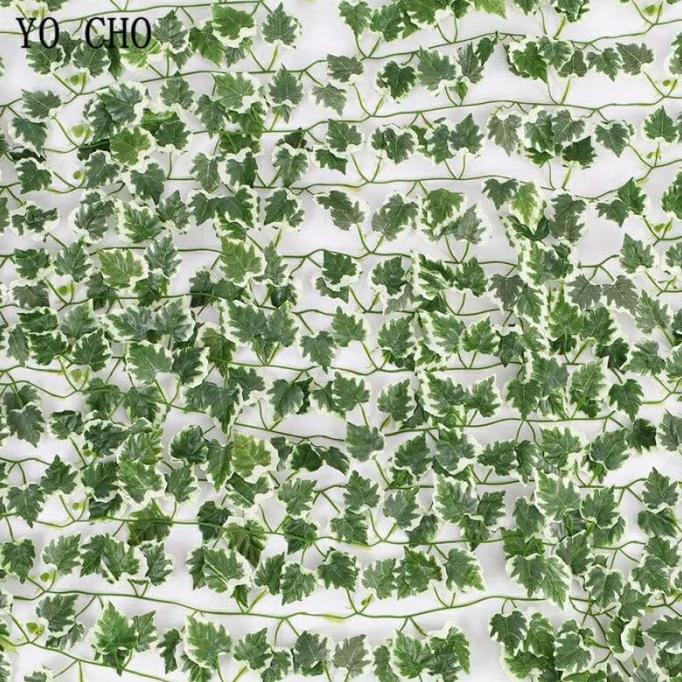 Daun Rambat Plastik IVY PUTIH - Dekorasi Pernikahan - Tanaman Gantung