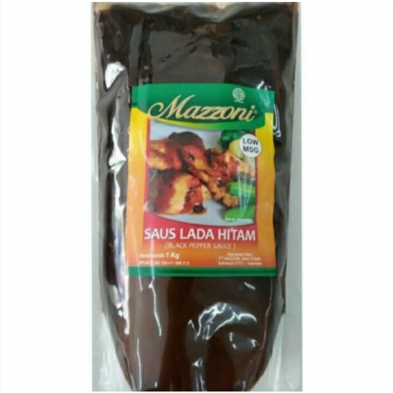 

Mazzoni saus black paper 1 kg