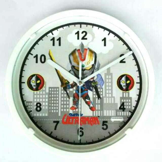 Jam Dinding/ Jam Meja  Ultraman Diameter 20cm Bagus Murah