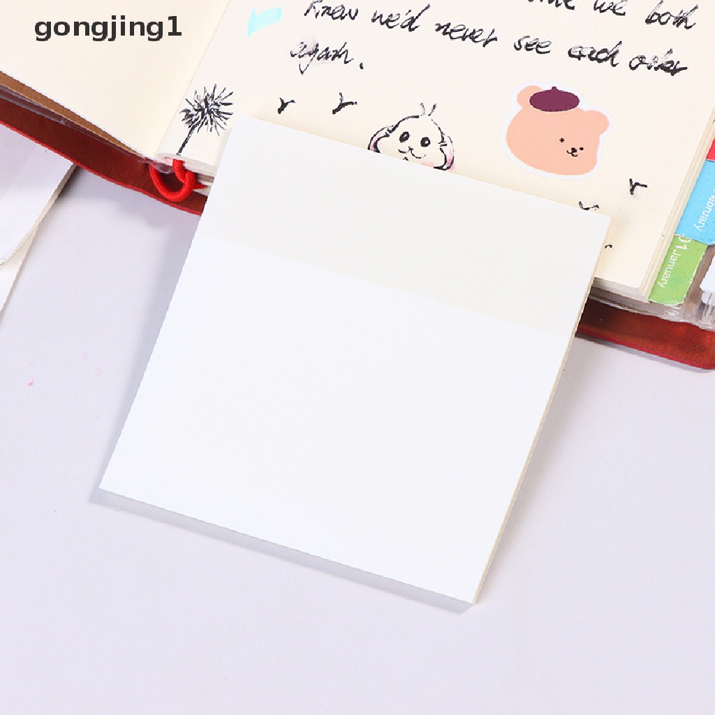 50 Lembar Kertas Memo Sticky Note Transparan Tahan Air