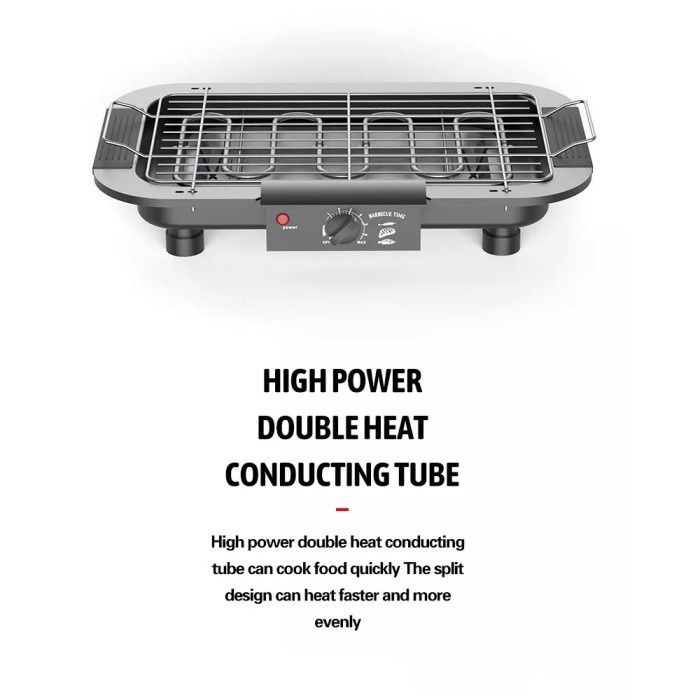 Best Quality - Alat Panggang Bbq Grill Pemanggang Sate Daging Listrik