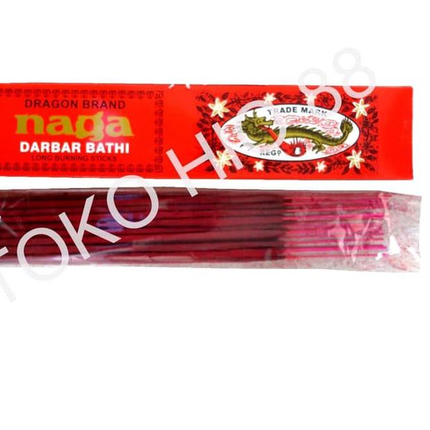 ➤ Hio Dupa India Basah Merah Naga Darbar Bathi Incense Sticks Aromateraphy Premium ○