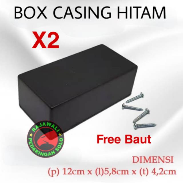 BOX CASING HITAM X2 BOX KOMPONEN