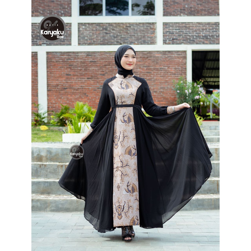 COEPLE GAMIS NAMERAA BATIK KATUN PREMIM MIX BABYDOL ARMANI AKSEN PAYET