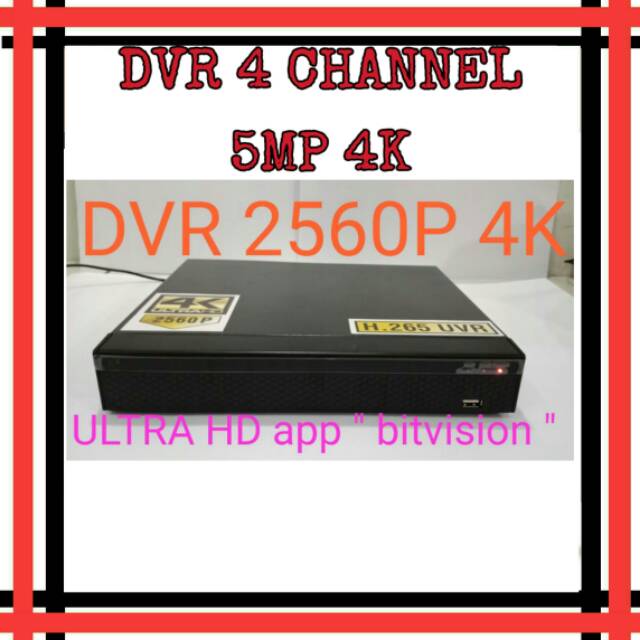 DVR 8 CHANNEL 5MP 2560P 4K &amp; SUPPORT SEMUA JENIS CCTV