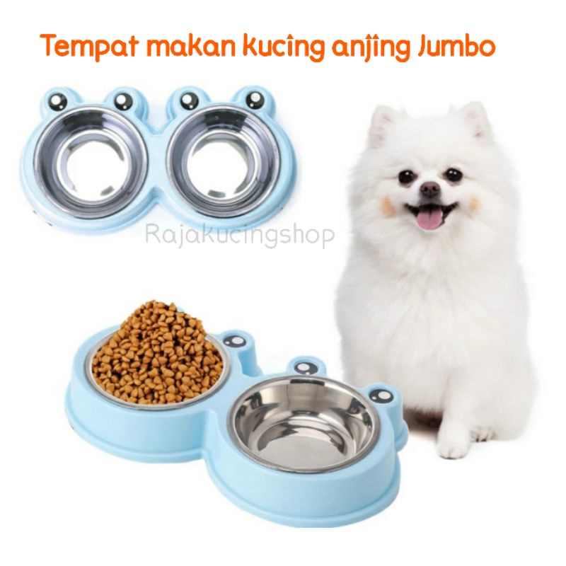 Tempat makan kucing anjing ukuran jumbo bentuk kodok