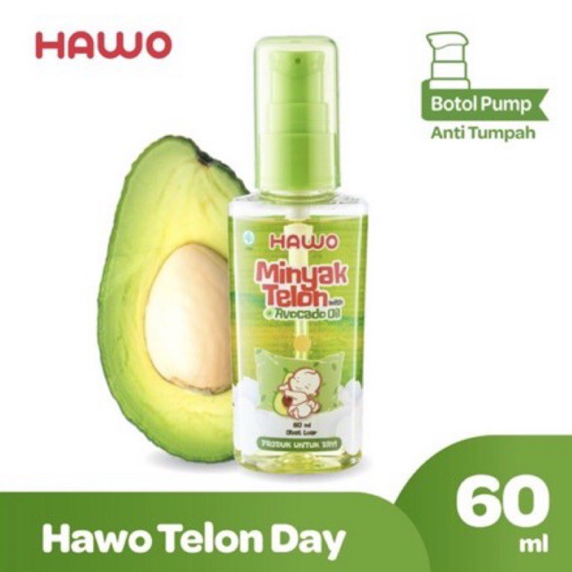 Hawo Minyak Telon Avocado Oil 60ml - Hawo Minyak Telon Day