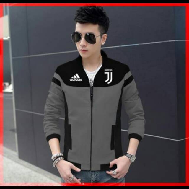 Jaket pria juventus/ Jaket pria jaket cowok jaket Puma Turkis variasi kotak jaket sport Babyterry