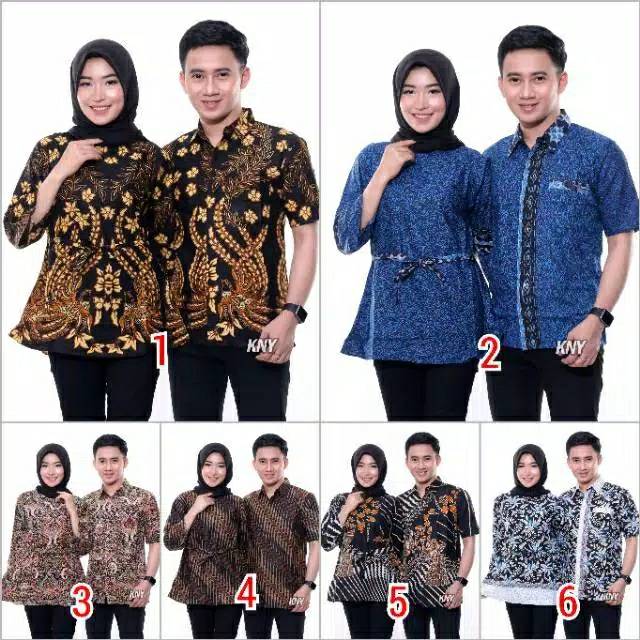 [new Arival] Wou Batik Couple Armina Ruffle Batik Couple Ori Ndoro Jowi Dnt Garansi Termurah - Bg074