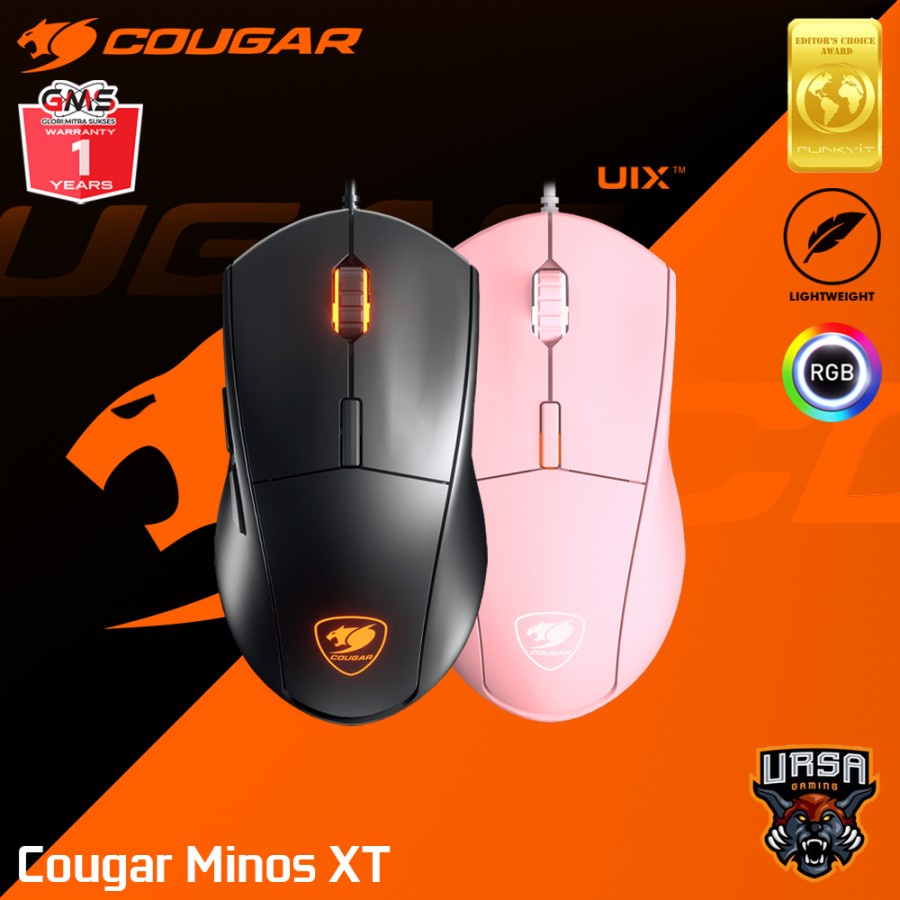 Mouse Cougar Minos XT RGB | Mouse Gaming - XT Black