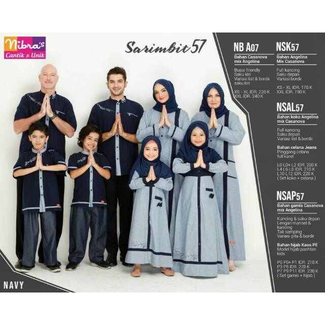 GAMIS COUPLE KELUARGA NIBRAS