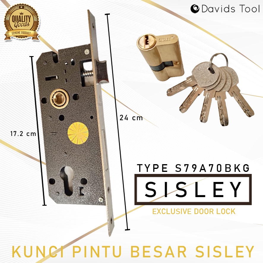 Kunci Pintu Besar Handel Rumah Handle Sisley S79A70BKG