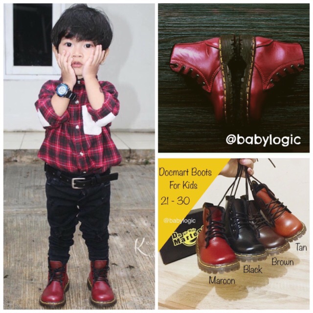 Baby High Boots Sepatu Boots Anak Kado Ulangtahun anak Sepatu Pesta Anak Formal