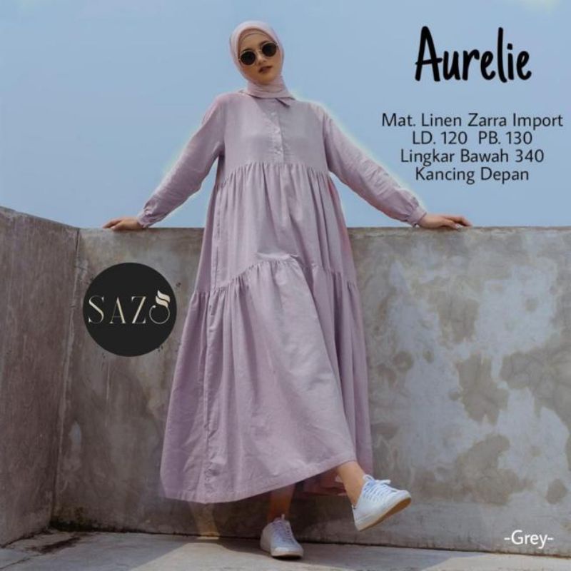 AURELIE GAMIS WANITA TERBARU BY SAZO