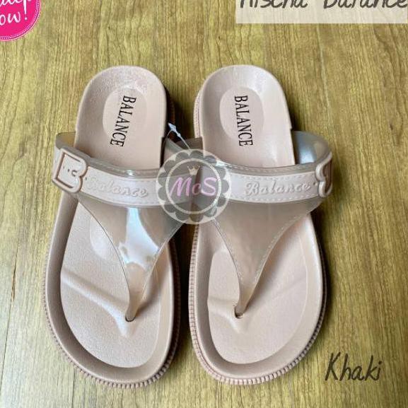 TERMURAH MISCHA sandal jepit jelly gesper merk Balance .,.,.