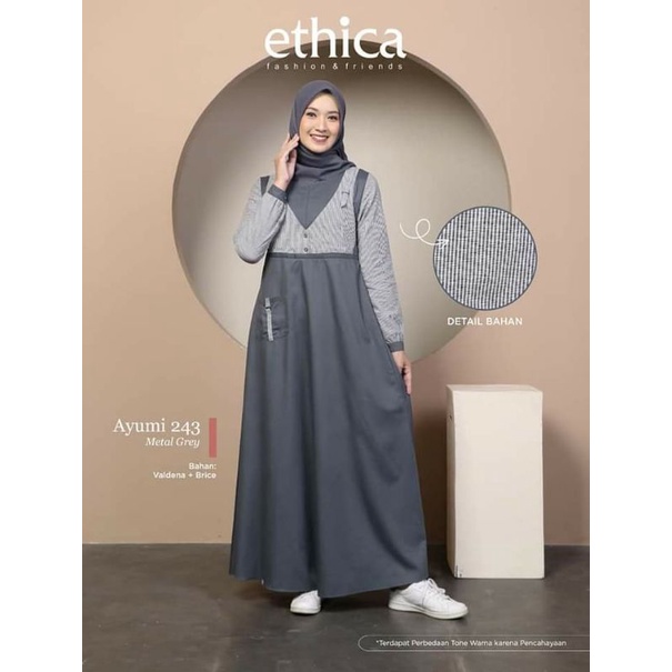 [COD] BAJU GAMIS ETHICA AYUMI 243 || PUSAT DISTRIBUTOR