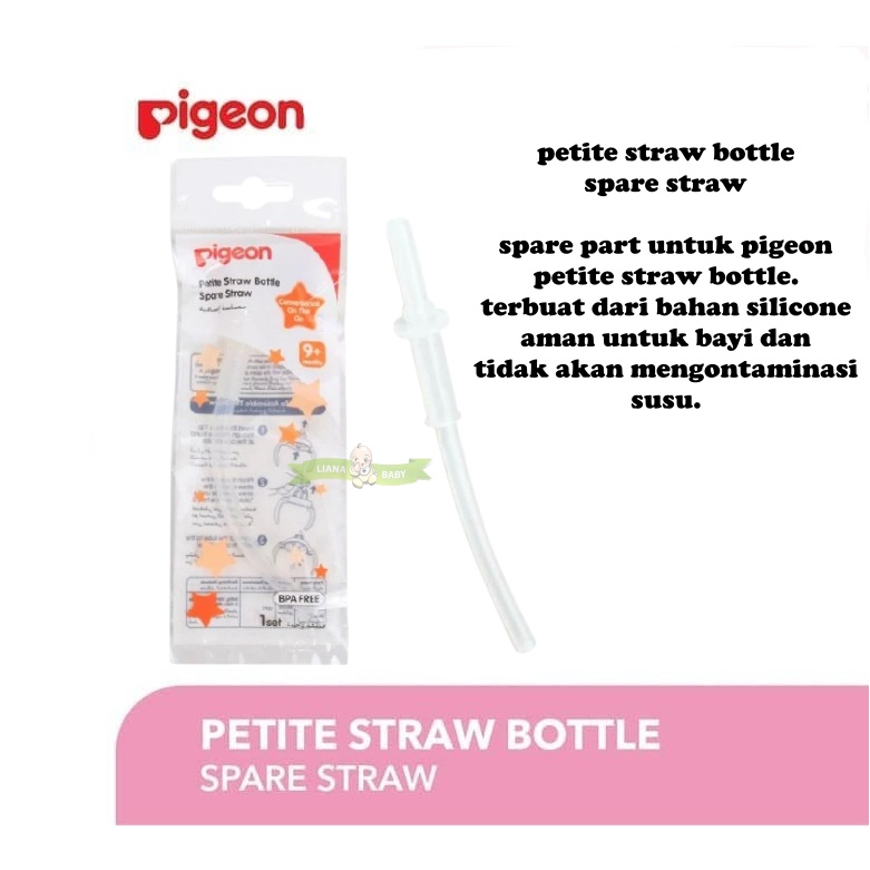 BOSU10 Pigeon Petite Straw Bottle Spare Straw / Refil Sedotan Petite