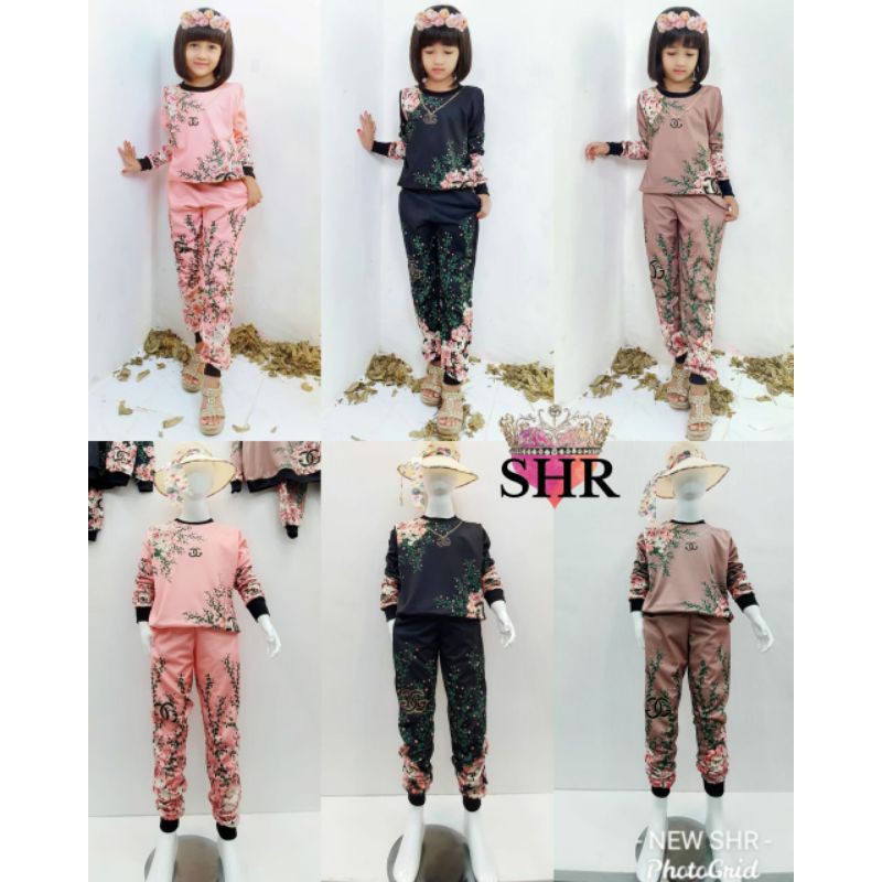 NEW SHR KIDS ORI 100% SET CELANA SETELAN SCUBA PREMIUM ANAK IMPORT SYAHIRA