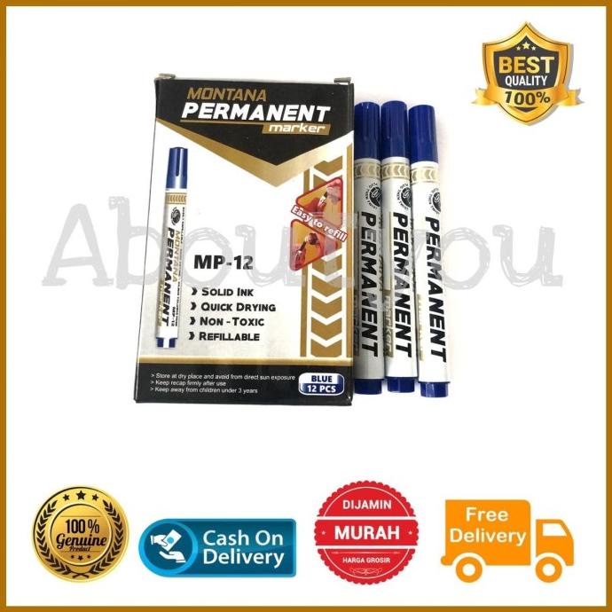 

PERMANEN MARKER SPIDOL BLUE BIRU besar tidak bisa dihapus grosir Murah aboutyou34 Buru Order