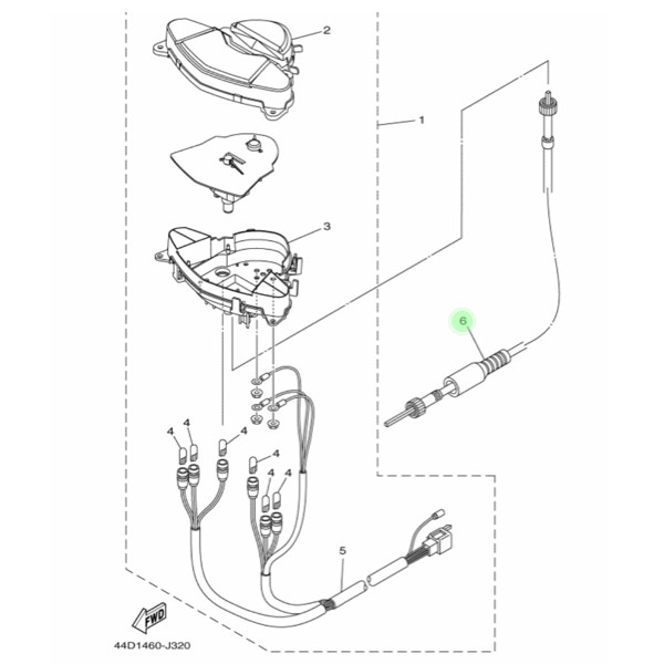 KABEL KM / SPEEDOMETER XEON KARBU fix