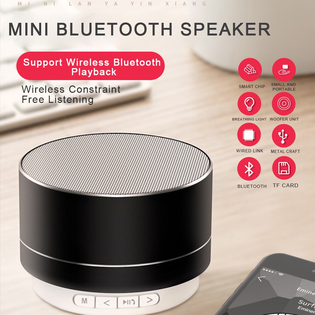 Mini Portable Bluetooth Speaker Super Bass - A10 Bisa Memori dan Usb - 01457