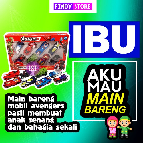 Kado Untuk Anak Laki Laki Hadiah Ulang Tahun Ultah Mainan Mobil Mini Cowok SD 1 2 3 4 5 6 Tahun C46