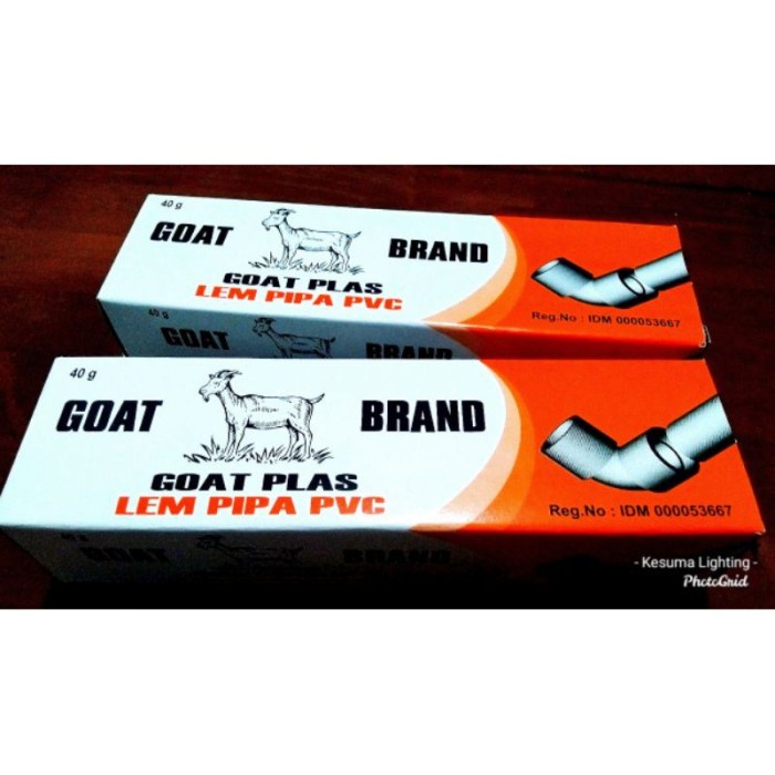 GOAT Lem Pipa Paralon PVC Goat Plas Model Pasta Isi 40g