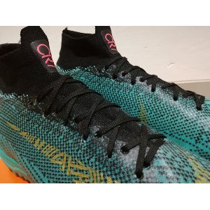 Baru  Sepatu Futsal Nike MercurialX Superfly 360 Elite CR7 Clear Jade   TURF