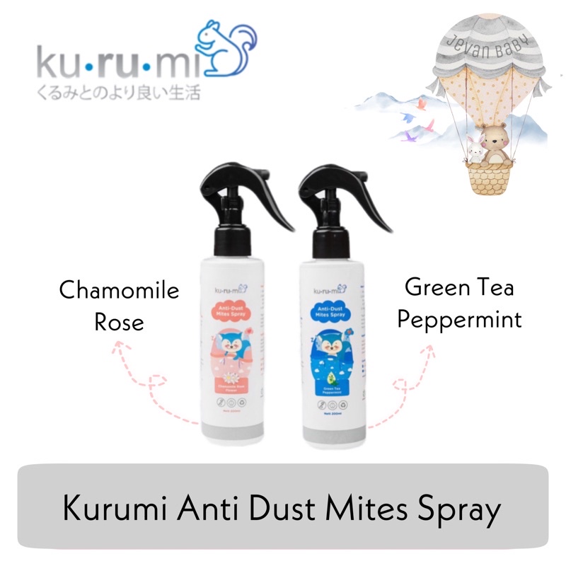 Kurumi Anti Dust Mites Spray 200ml Anti Tungau Kutu Debu