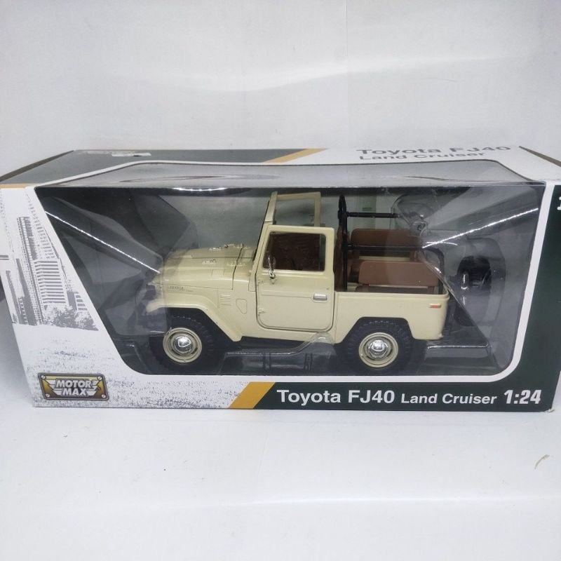 DIECAST MINIATUR MOBIL JEEP HARDTOP TOYOTA LAND CRUISER FJ40 1:24