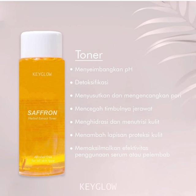 Toner saffron keyglow