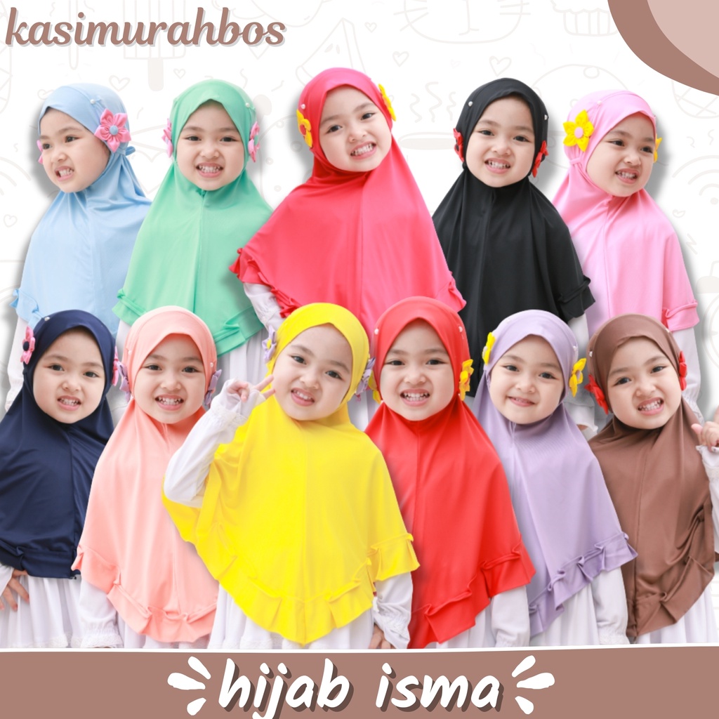 [COD] Hijab Anak Isma - Jilbab Anak Bergo Paud Tk Murah Lucu - Kerudung Anak / Jilbab Anak Isma/ Jil