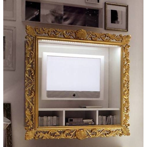 Bufet Tv Ukir Klasik gold Jepara Kayu Jati Asli