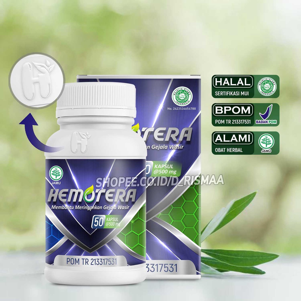 HEMOTERA Obat Ambeien Wasir Paling Ampuh / Obat Ambeien Herbal / Obat Ambeien Hemoroid BPOM