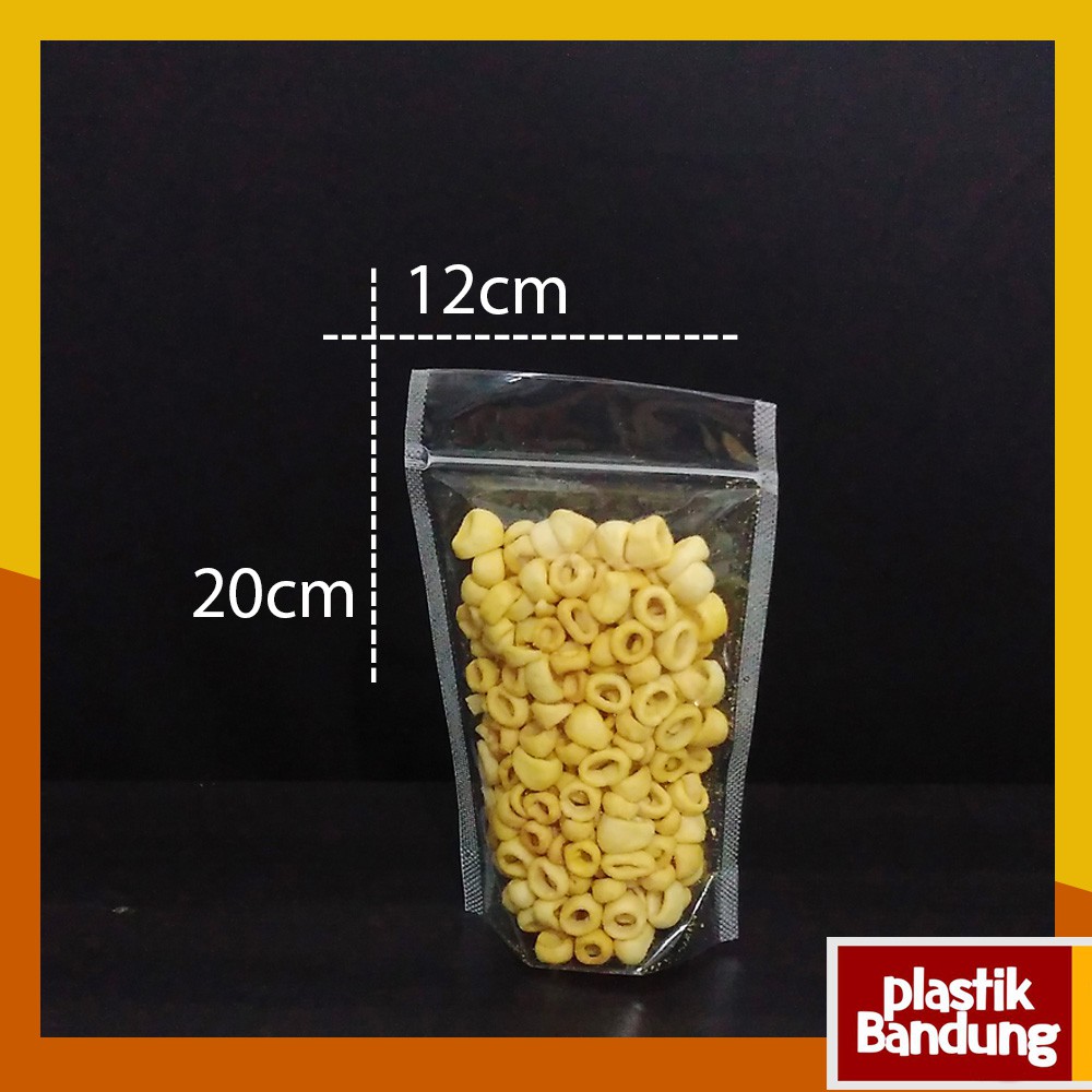 Plastik Standing pouch 12 x20 - Plastik berdiri - plastik Kemasan